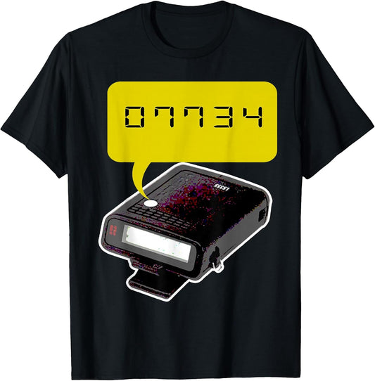 Old School Retro Tech 90s Pager Beeper Urban Phrase Hello T-Shirt