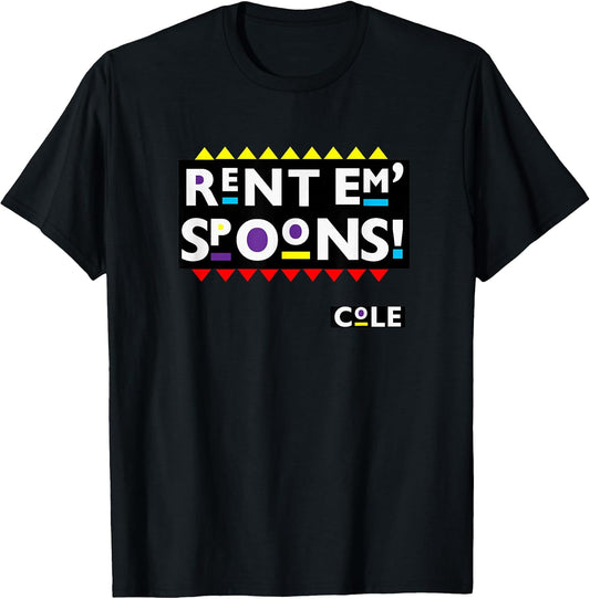 Rent Em Spoons, 90's Black Sitcom Lover, Urban Clothing T-Shirt