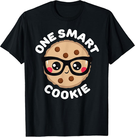 One Smart Cookie Cute Kawaii Style Pun Chocolate Chip T-Shirt