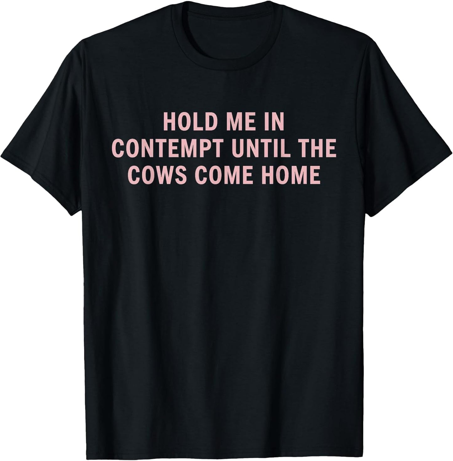 Hold Me in Contempt Until The Cows Come Home Funny Legal T-Shirt