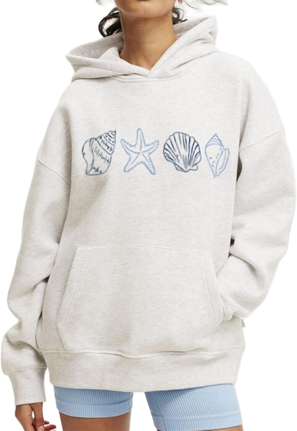 Women Bow Embroidery Hoodie Teen Girls Cute Graphic Hooded Loose Preppy Y2K Long Sleeve Pullover Hoodie Tops