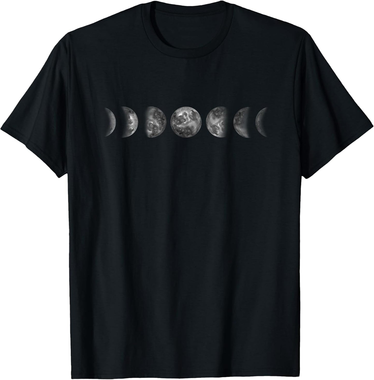 Moon Phases Minimalist Space & Galaxy Kids Mens Womens T-Shirt