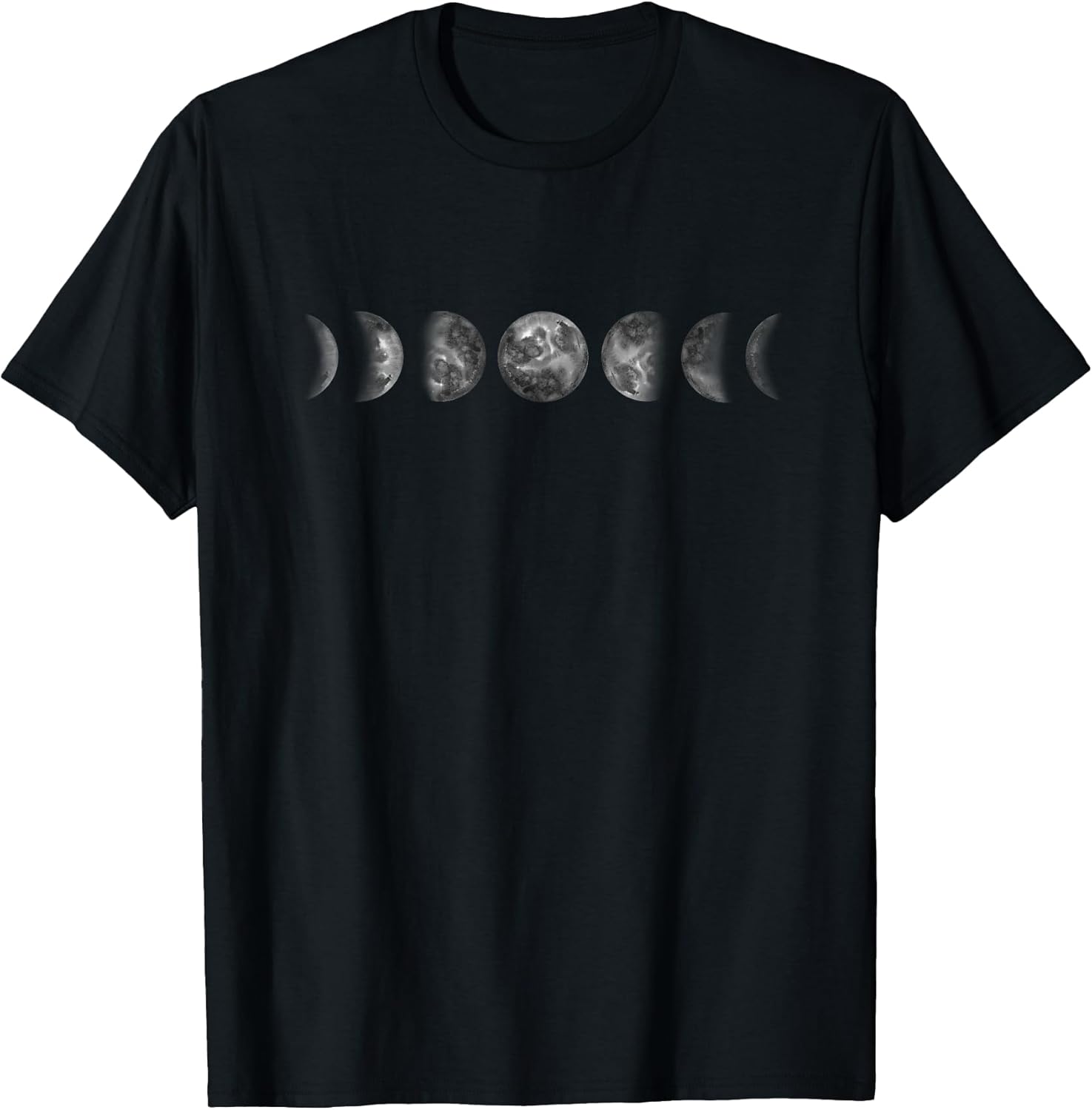 Moon Phases Minimalist Space & Galaxy Kids Mens Womens T-Shirt