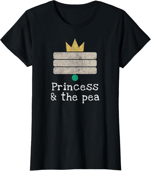 "The Princess and the Pea" Fairy Tale, Andersen, Minimalism T-Shirt