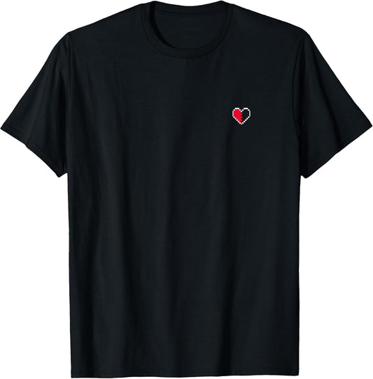 Pixel Art Heart Design T-Shirt