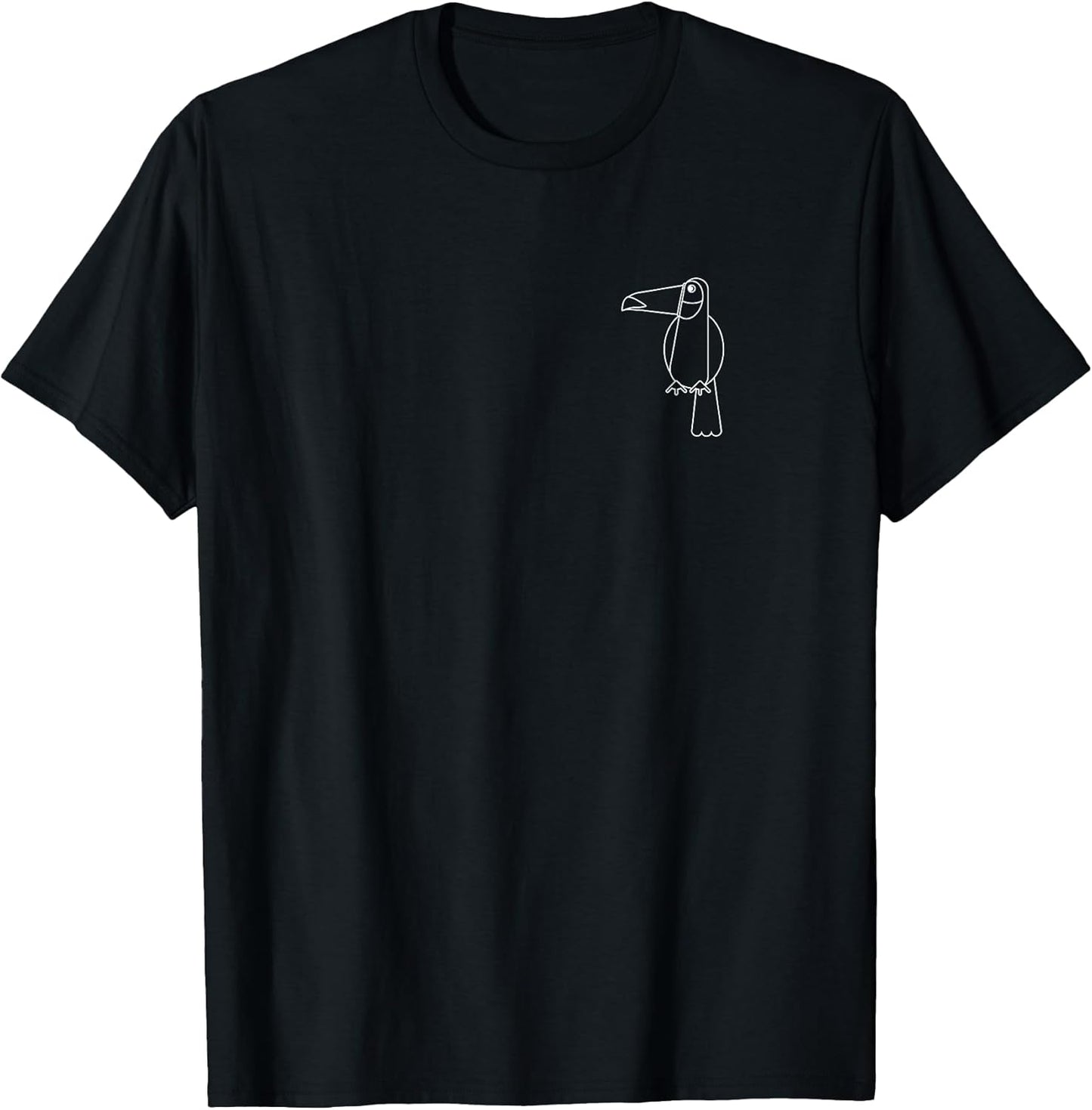Toucan Icon Minimalist Graphic Tee Shirt T-Shirt