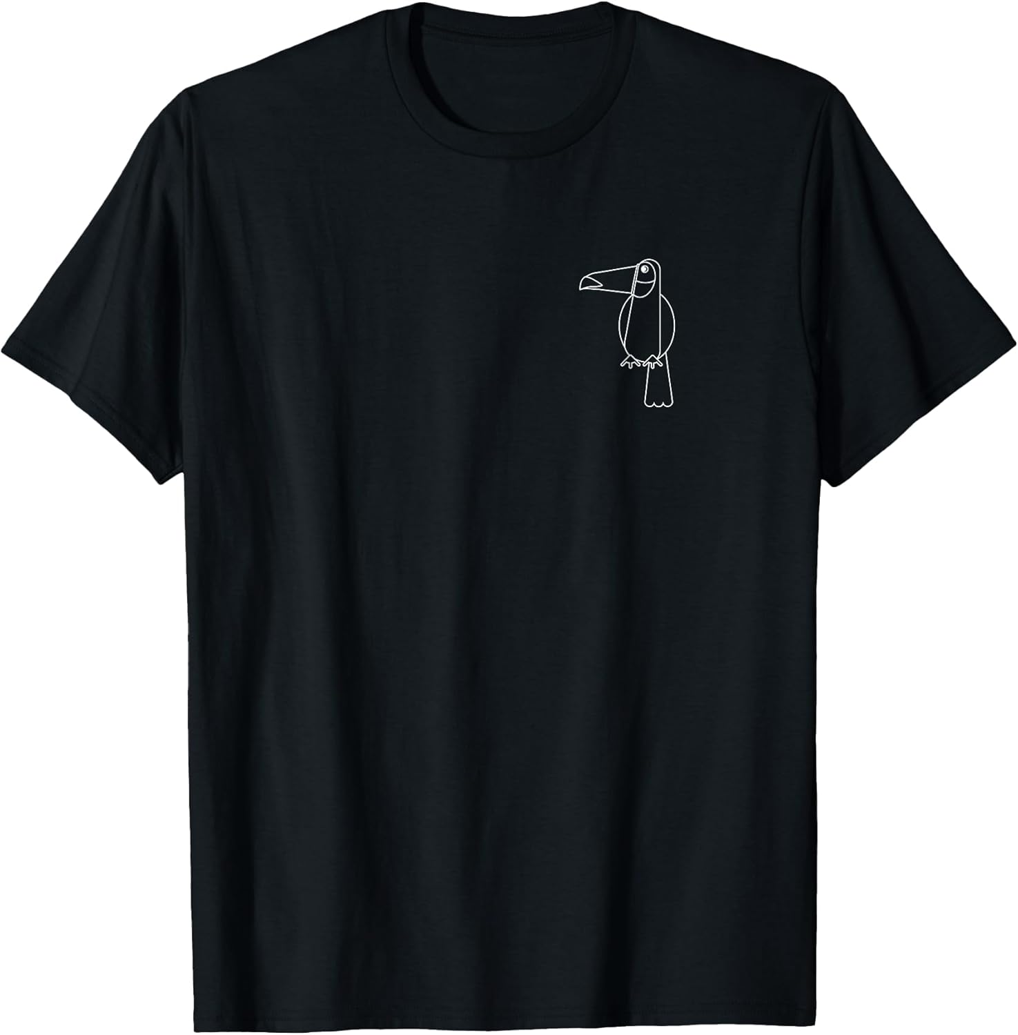 Toucan Icon Minimalist Graphic Tee Shirt T-Shirt
