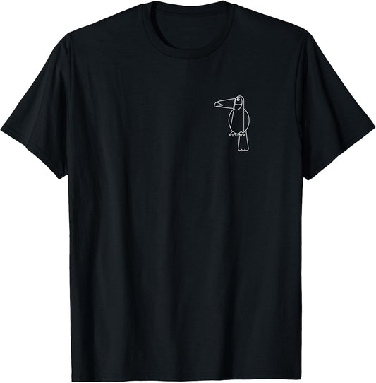 Toucan Icon Minimalist Graphic Tee Shirt T-Shirt