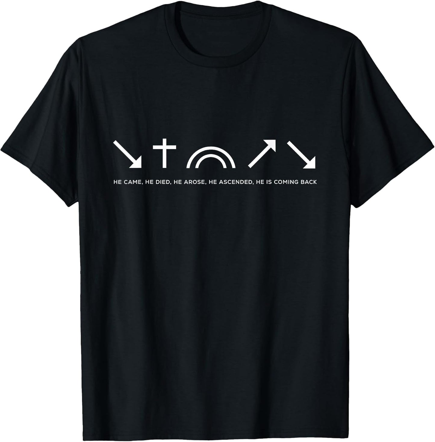 5 Gospel Symbols - Christian Minimalist T-Shirt