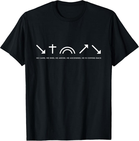 5 Gospel Symbols - Christian Minimalist T-Shirt