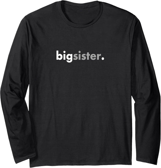 Love Simple Minimalist Big Sister Gift Apparel