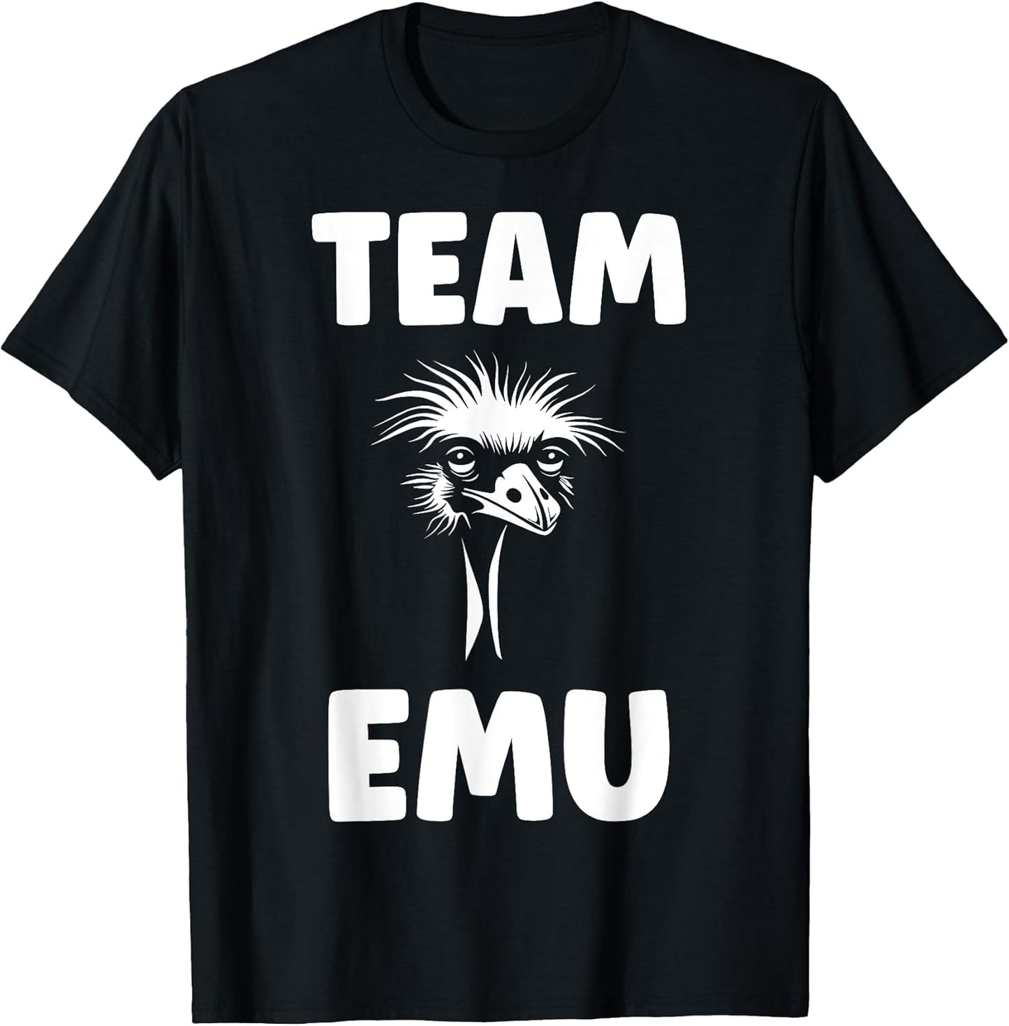 Funny Animals Emus Minimalist Bird Simple Team emu T-Shirt