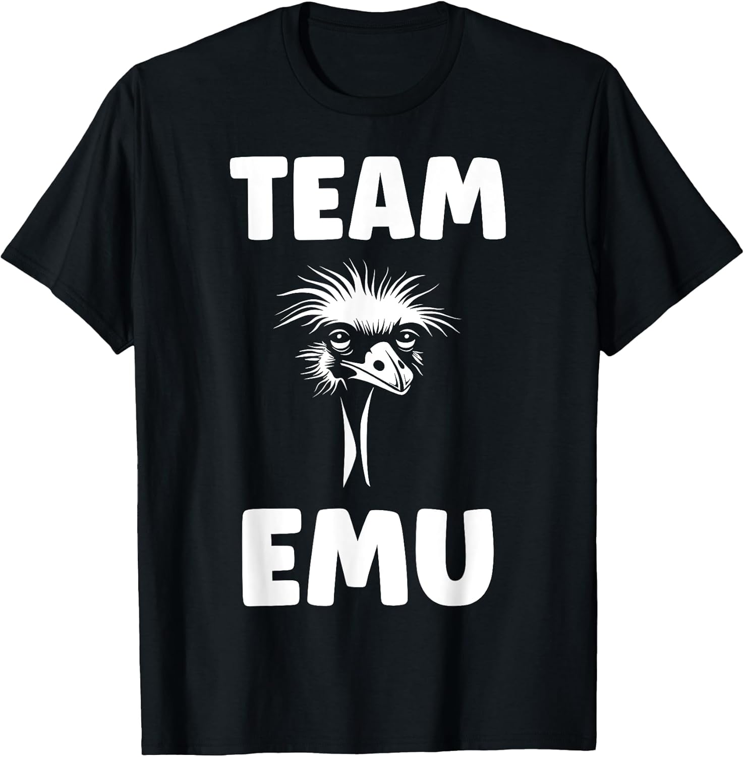 Funny Animals Emus Minimalist Bird Simple Team emu T-Shirt