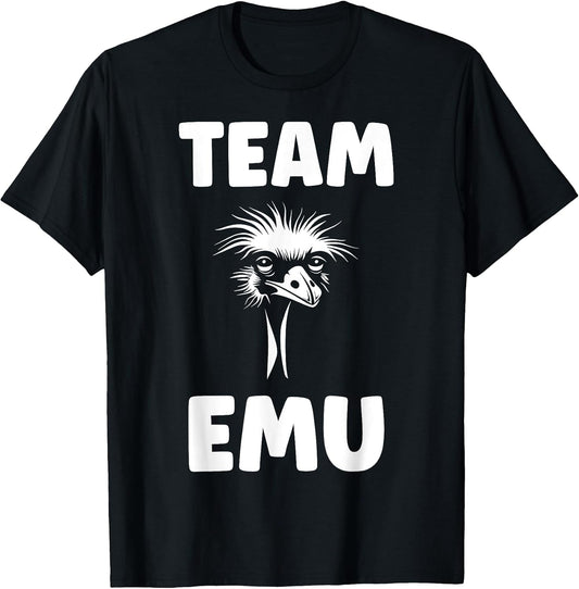 Funny Animals Emus Minimalist Bird Simple Team emu T-Shirt