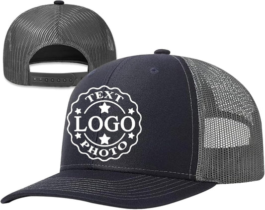 Custom Hats Bulk for Man Woman Custom Hats with Text Photo Logo Personalized Baseball Cap Custom Trucker Hat