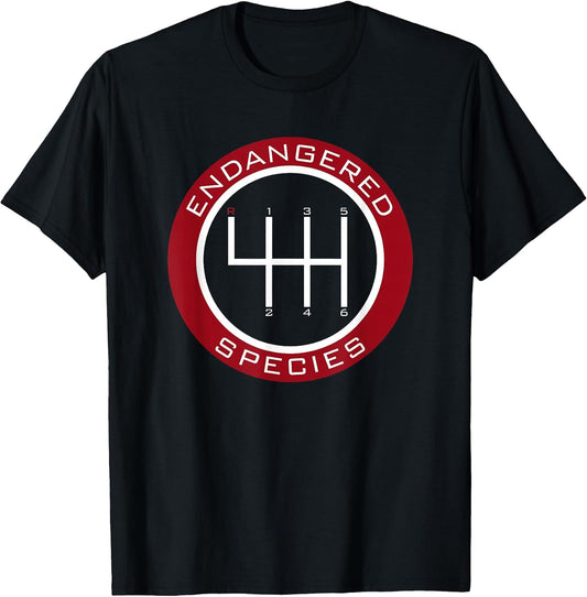 Car Guy, Mechanic, Endangered Species, Manual Shifter T-Shirt
