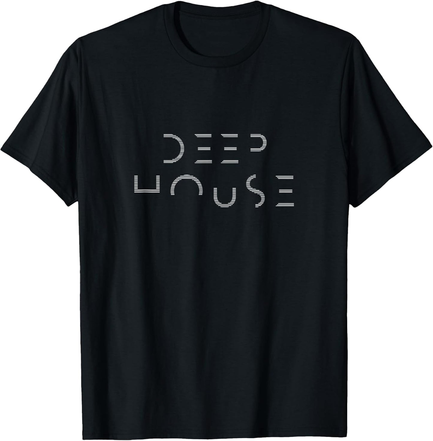 Deep House Music Art Minimalist Design for DJ, Raver EDM T-Shirt