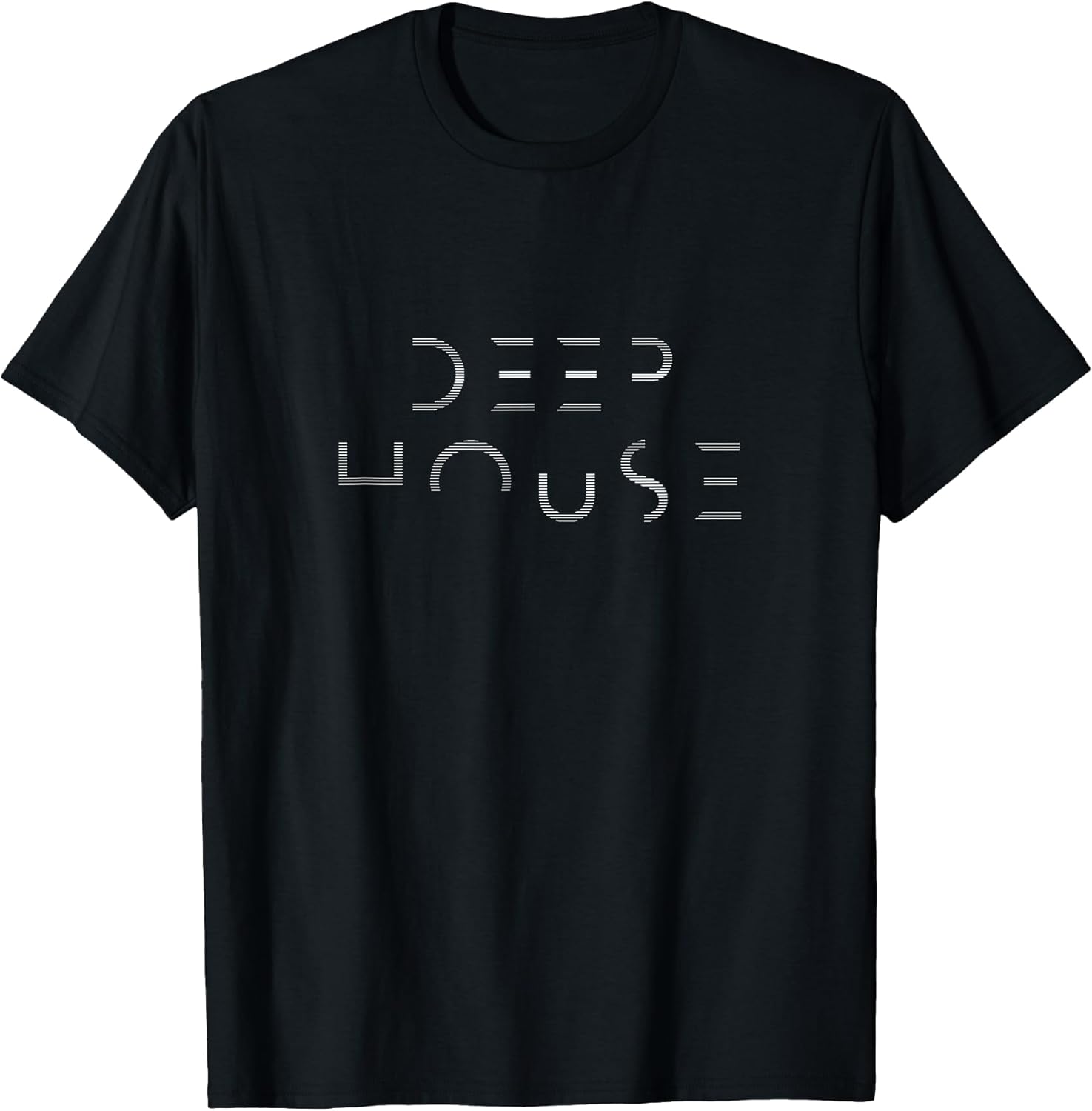 Deep House Music Art Minimalist Design for DJ, Raver EDM T-Shirt
