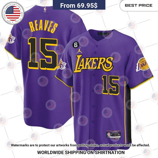 BEST Los Angeles Lakers Austin Reaves Baseball Jerseys