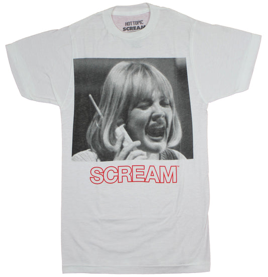 Scream Mens T-Shirt - Casey Becker Screaming Photo Box Image