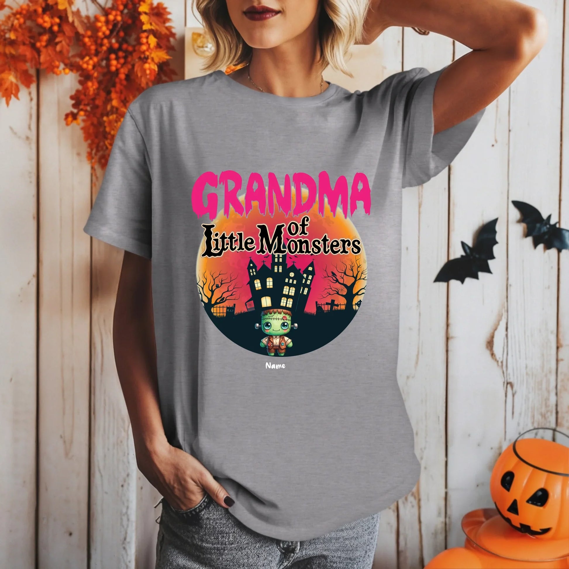Personalized Grandma of Little Monsters Shirt – Custom Names & Dolls Hoodie, Sweatshirt | InkThreadWorks.com (Image 5)
