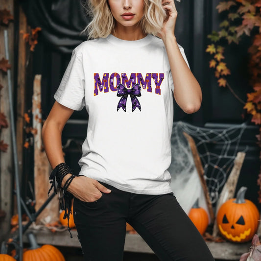 Personalized Halloween Name Shirt – Custom Mommy, Sister, Baby Text Hoodie, Sweatshirt | InkThreadWorks.com (Image 1)
