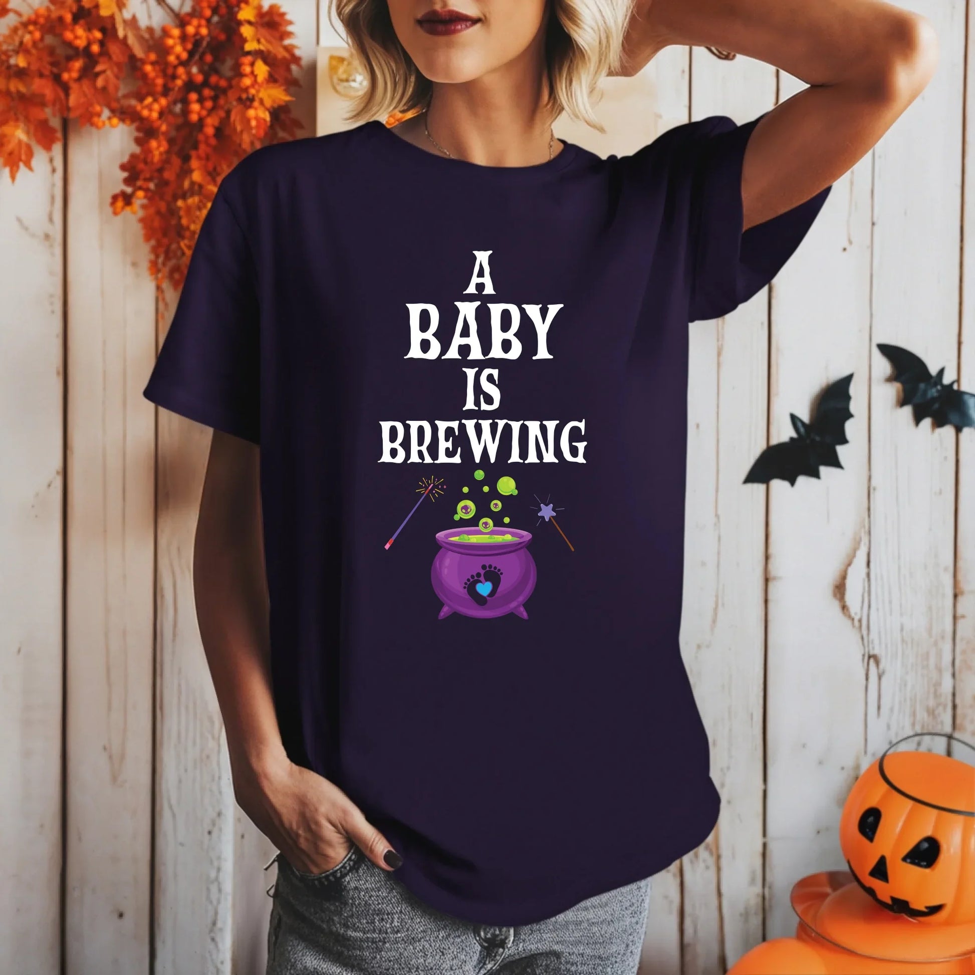 Personalized A Baby Is Brewing Shirt – Custom Baby Gender Reveal Tee Hoodie, Sweatshirt | InkThreadWorks.com (Image 4)