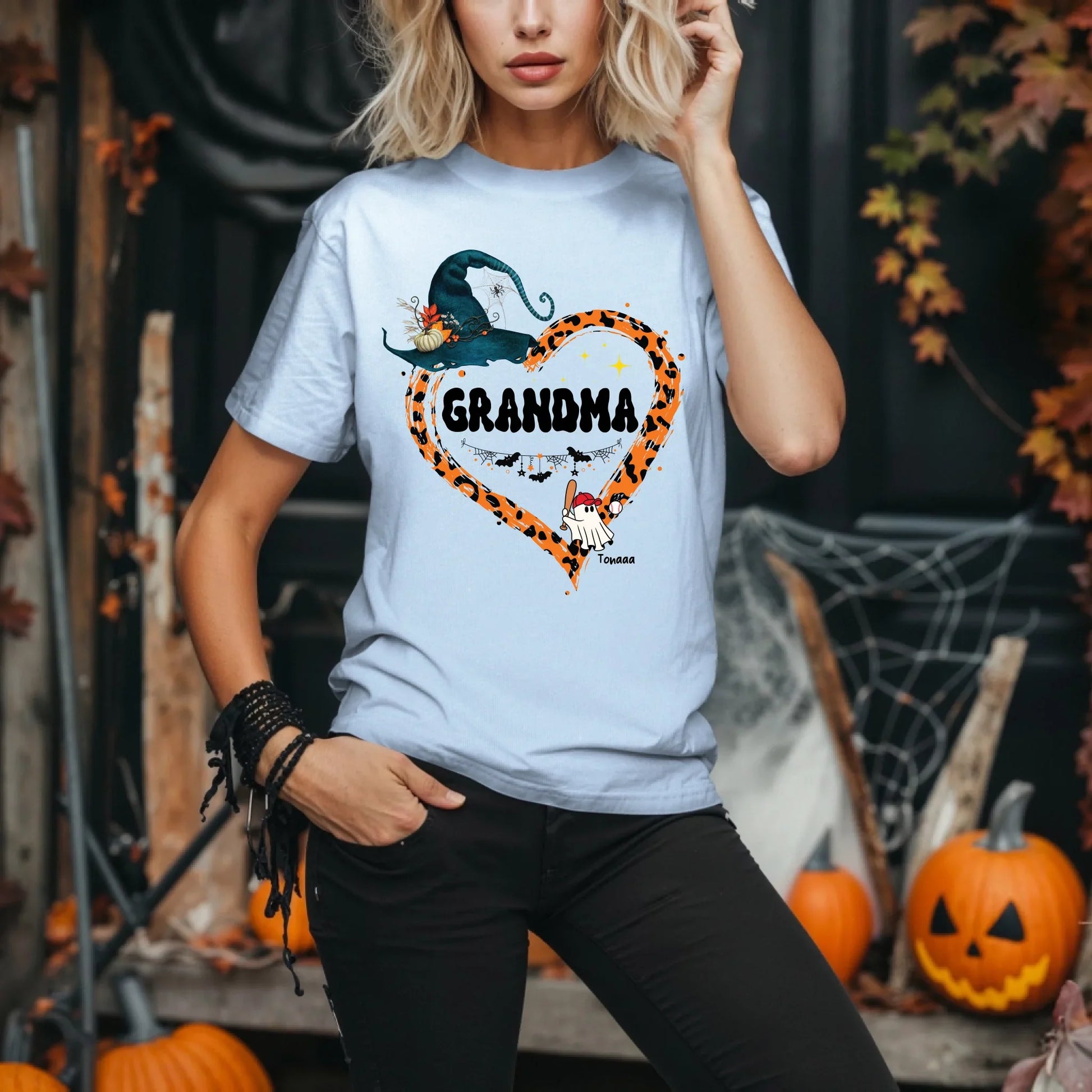 Personalized Grandma & Mommy’s Boo Crew Halloween Shirt – Custom Ghosts & Names Hoodie, Sweatshirt (Image 4)
