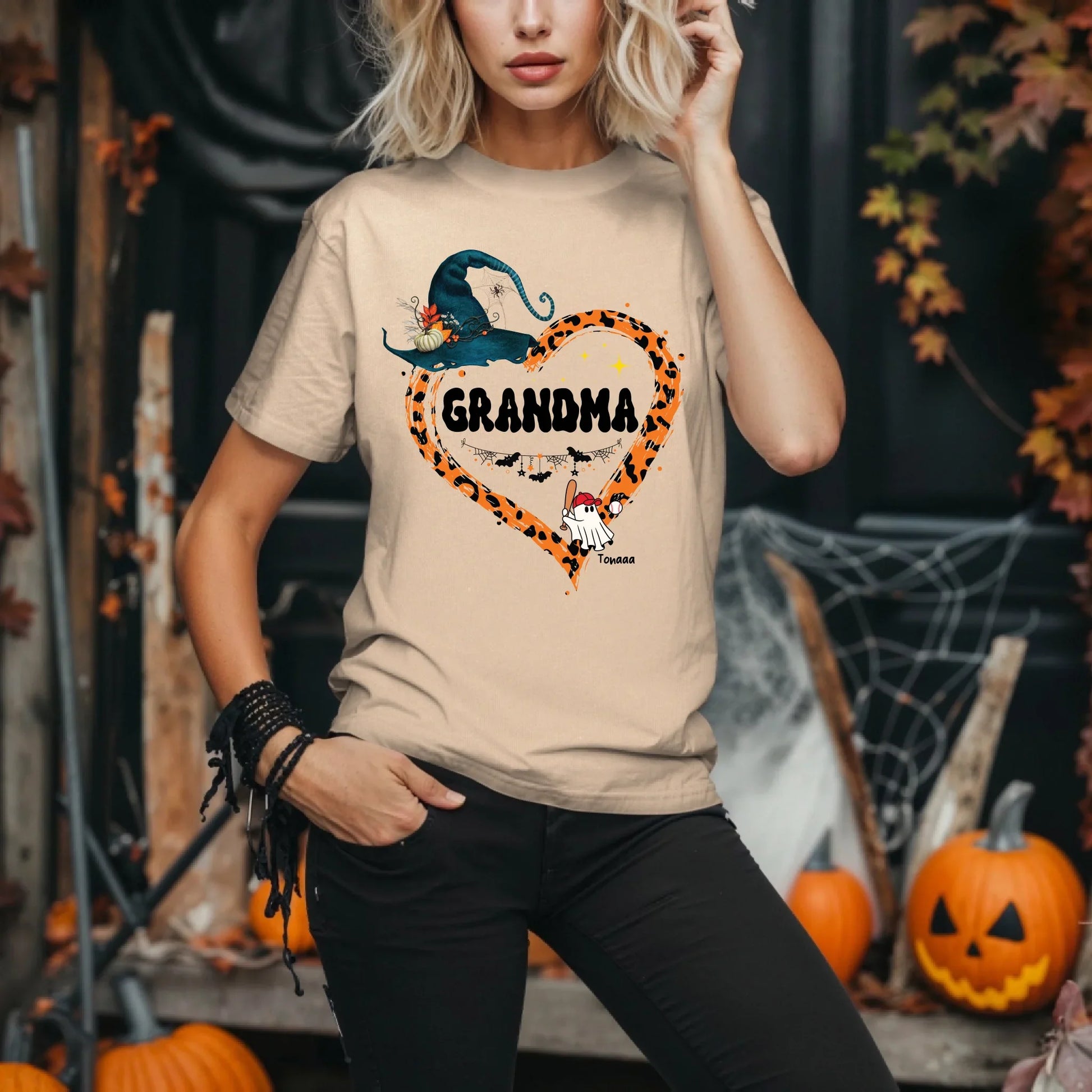 Personalized Grandma & Mommy’s Boo Crew Halloween Shirt – Custom Ghosts & Names Hoodie, Sweatshirt (Image 5)