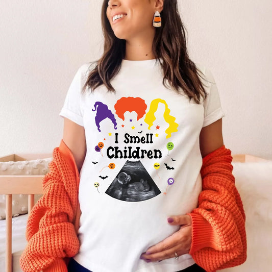 Personalized Growing A Little Pumpkin Maternity Shirt – Custom Ultrasound Hoodie, Sweatshirt | InkThreadWorks.com (Image 1)