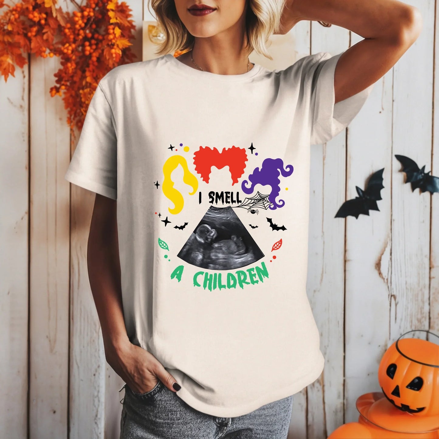 Personalized I Smell A Children Maternity Shirt – Custom Ultrasound Tee Hoodie, Sweatshirt | InkThreadWorks.com (Image 3)