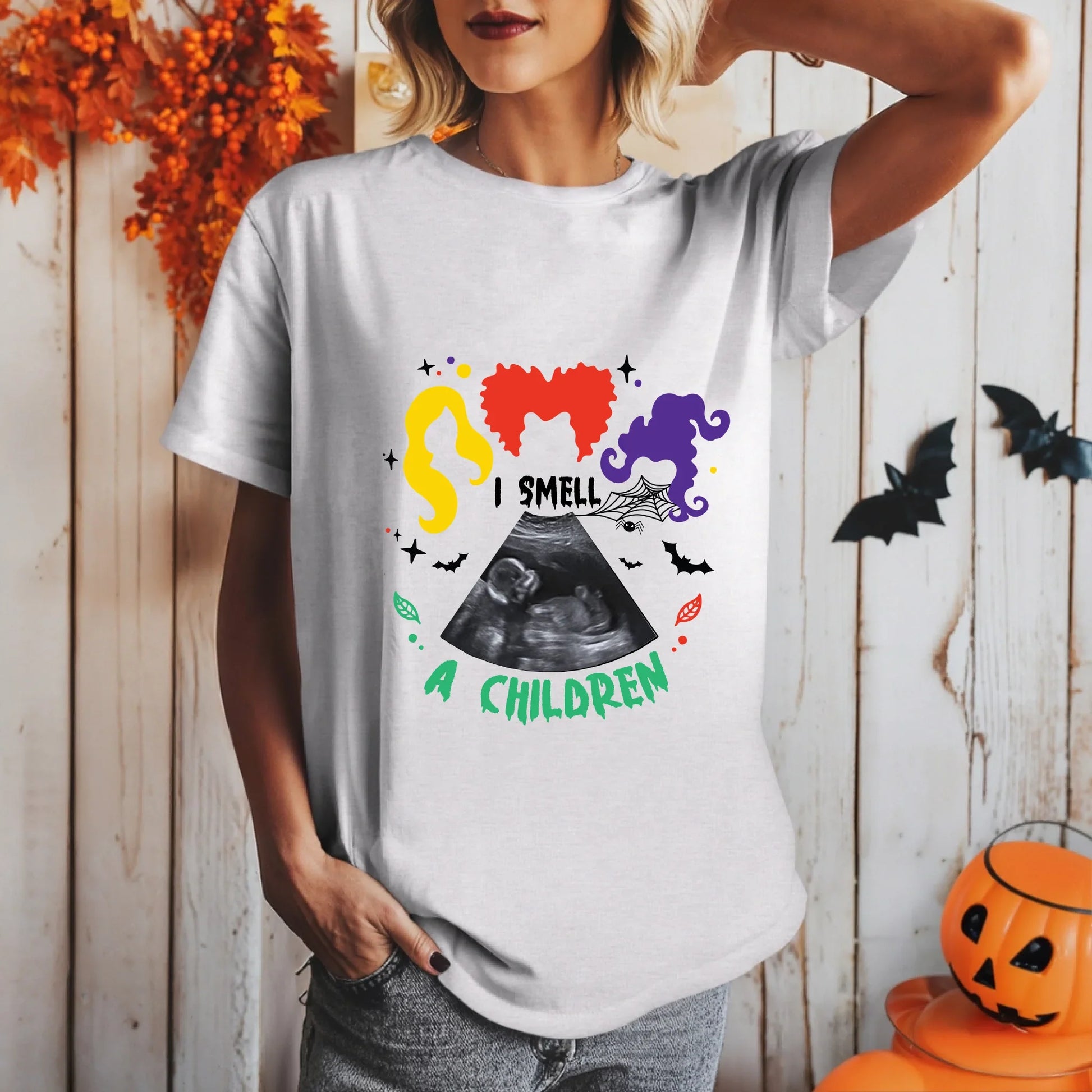 Personalized I Smell A Children Maternity Shirt – Custom Ultrasound Tee Hoodie, Sweatshirt | InkThreadWorks.com (Image 4)