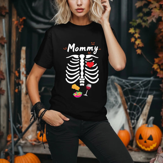 Personalized Skeleton Family Shirt – Custom Daddy, Mommy, Son, Daughter Hoodie, Sweatshirt | InkThreadWorks.com (Image 1)
