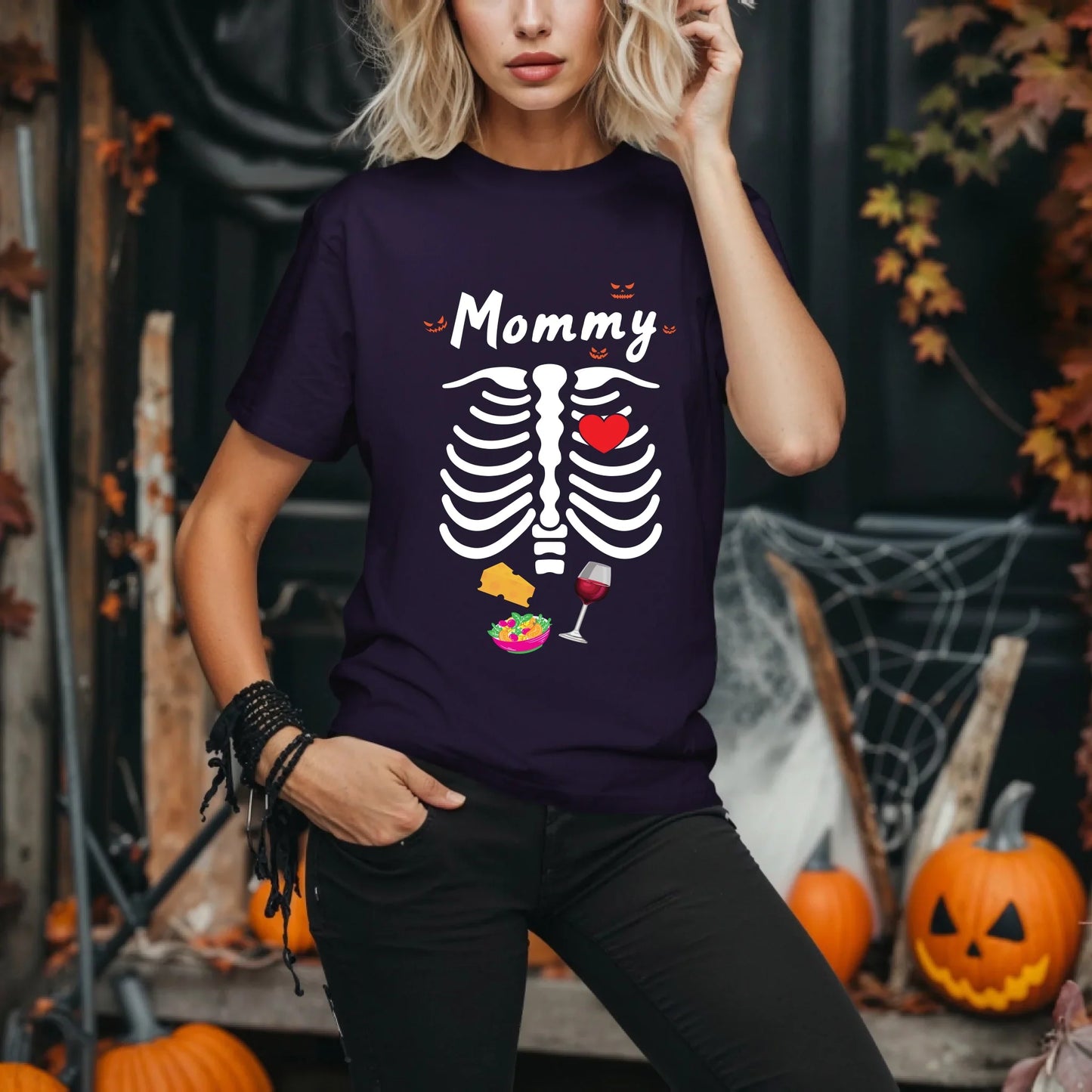 Personalized Skeleton Family Shirt – Custom Daddy, Mommy, Son, Daughter Hoodie, Sweatshirt | InkThreadWorks.com (Image 2)