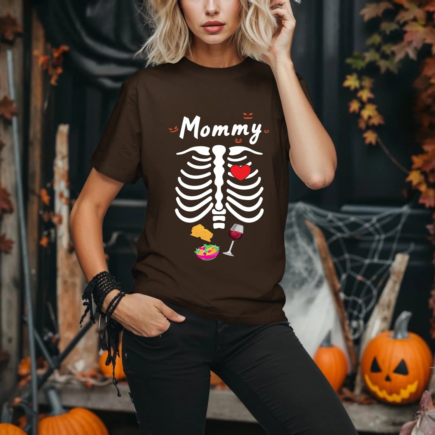Personalized Skeleton Family Shirt – Custom Daddy, Mommy, Son, Daughter Hoodie, Sweatshirt | InkThreadWorks.com (Image 4)