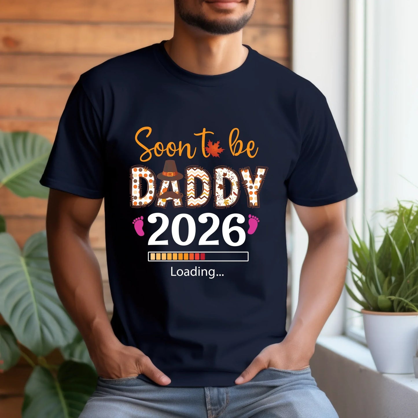 Personalized “Soon To Be Daddy 2026” Shirt – Custom Baby Gender – Funny Pregnancy Announcement Tee Hoodie,... (Image 2)