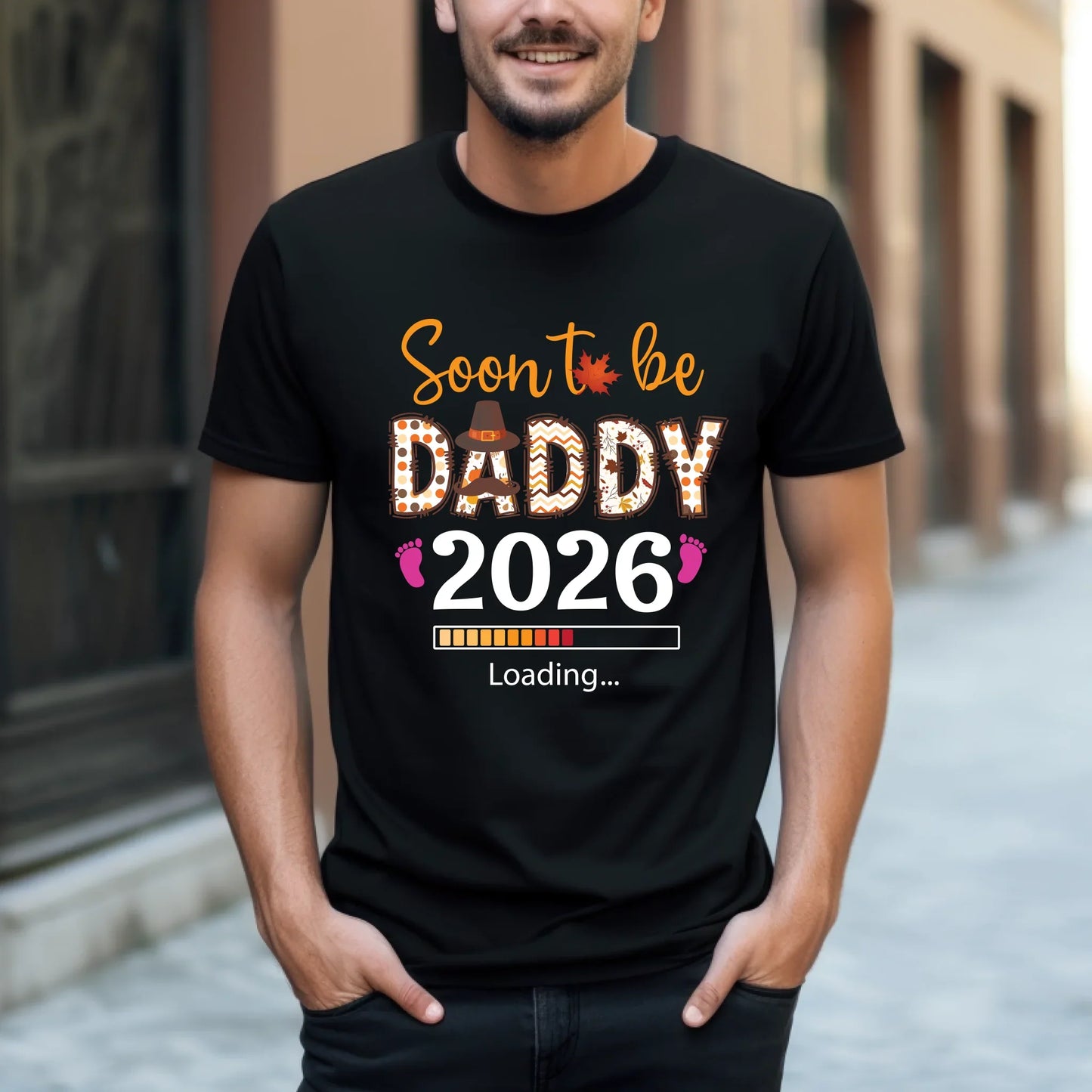 Personalized “Soon To Be Daddy 2026” Shirt – Custom Baby Gender – Funny Pregnancy Announcement Tee Hoodie,... (Image 1)