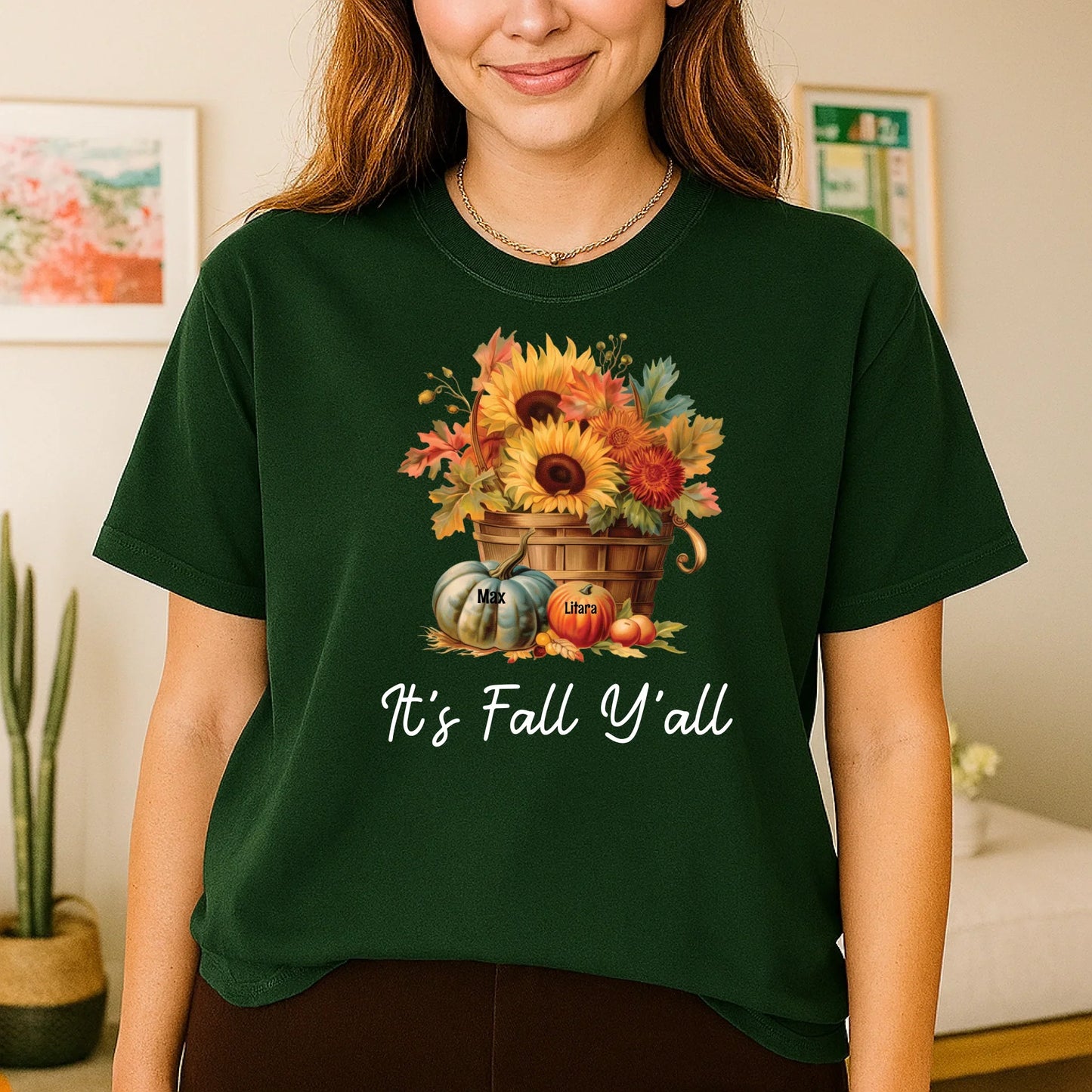 It’s Fall Y’all Shirt – Custom Family Names Autumn Tee Hoodie, Sweatshirt | InkThreadWorks.com (Image 5)