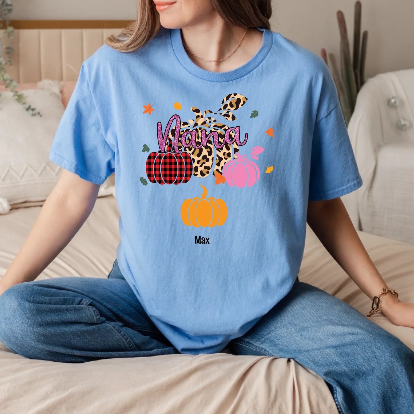 Mommy Pumpkin Patch Shirt – Custom Family Names Fall Tee Hoodie, Sweatshirt | InkThreadWorks.com (Image 4)