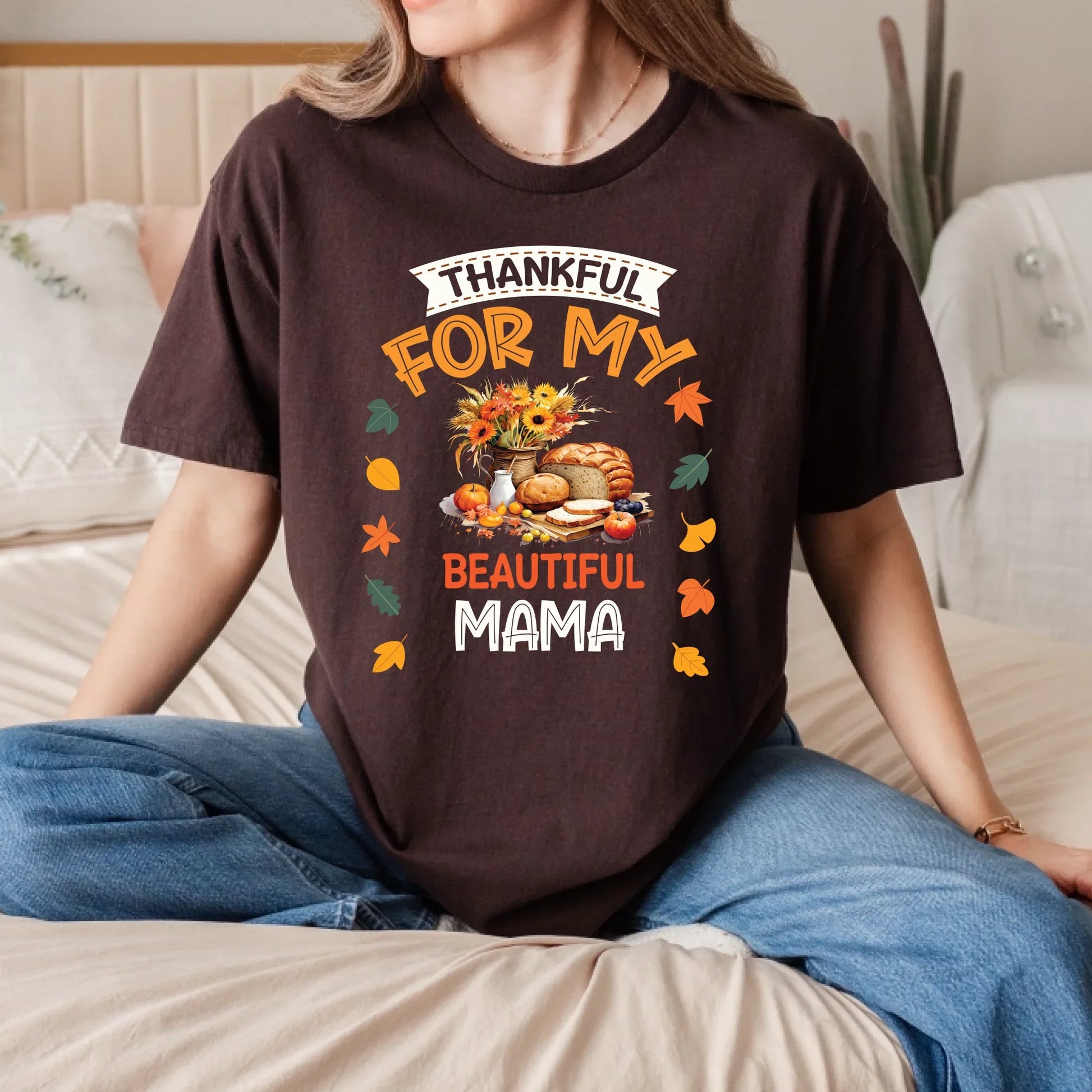 Thankful for My Beautiful Mom & Grandma Thanksgiving Shirt – Fall Harvest Tee Hoodie, Sweatshirt (Image 4)
