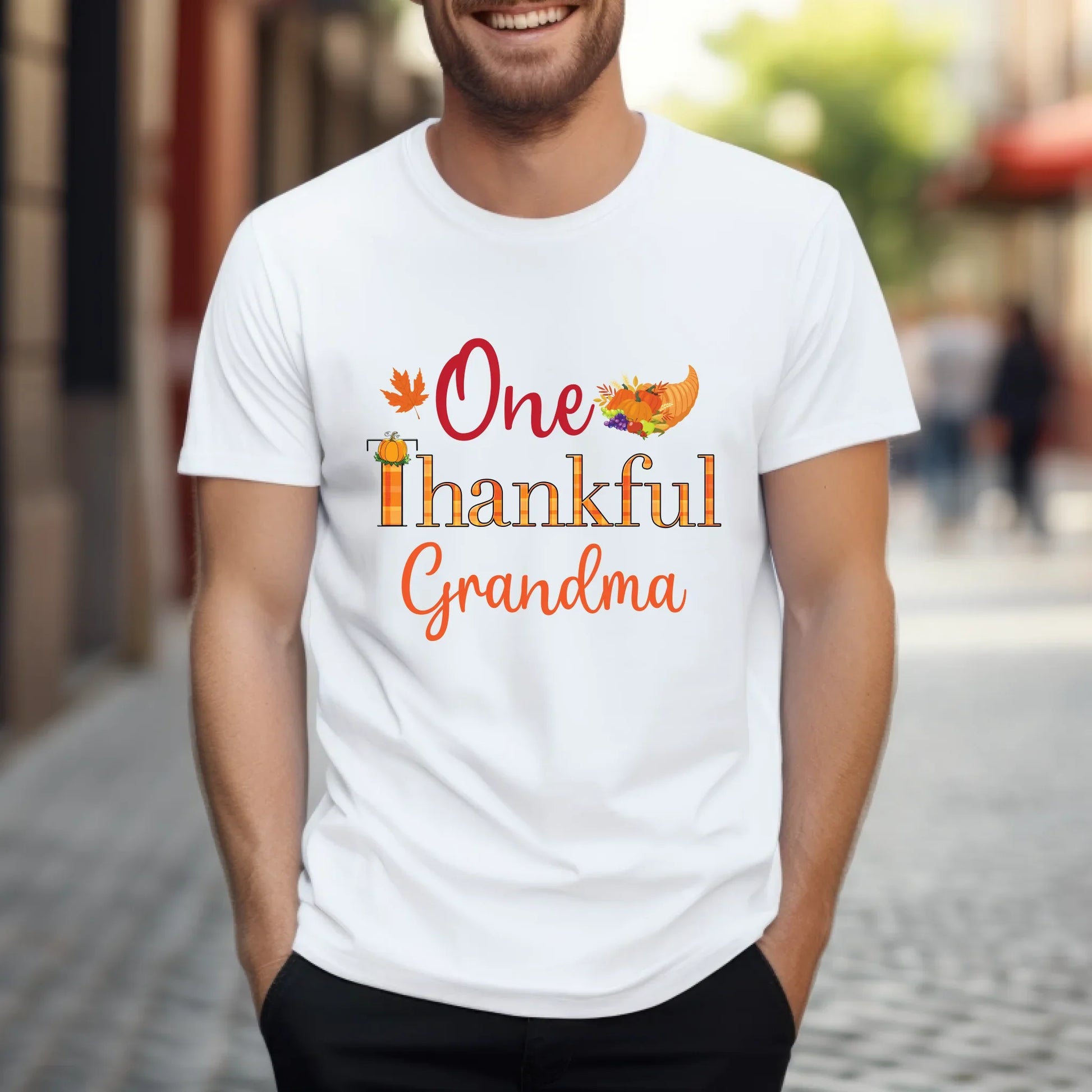 One Thankful Family Shirt – Fall Thanksgiving T-Shirt for Family Hoodie, Sweatshirt | InkThreadWorks.com (Image 5)