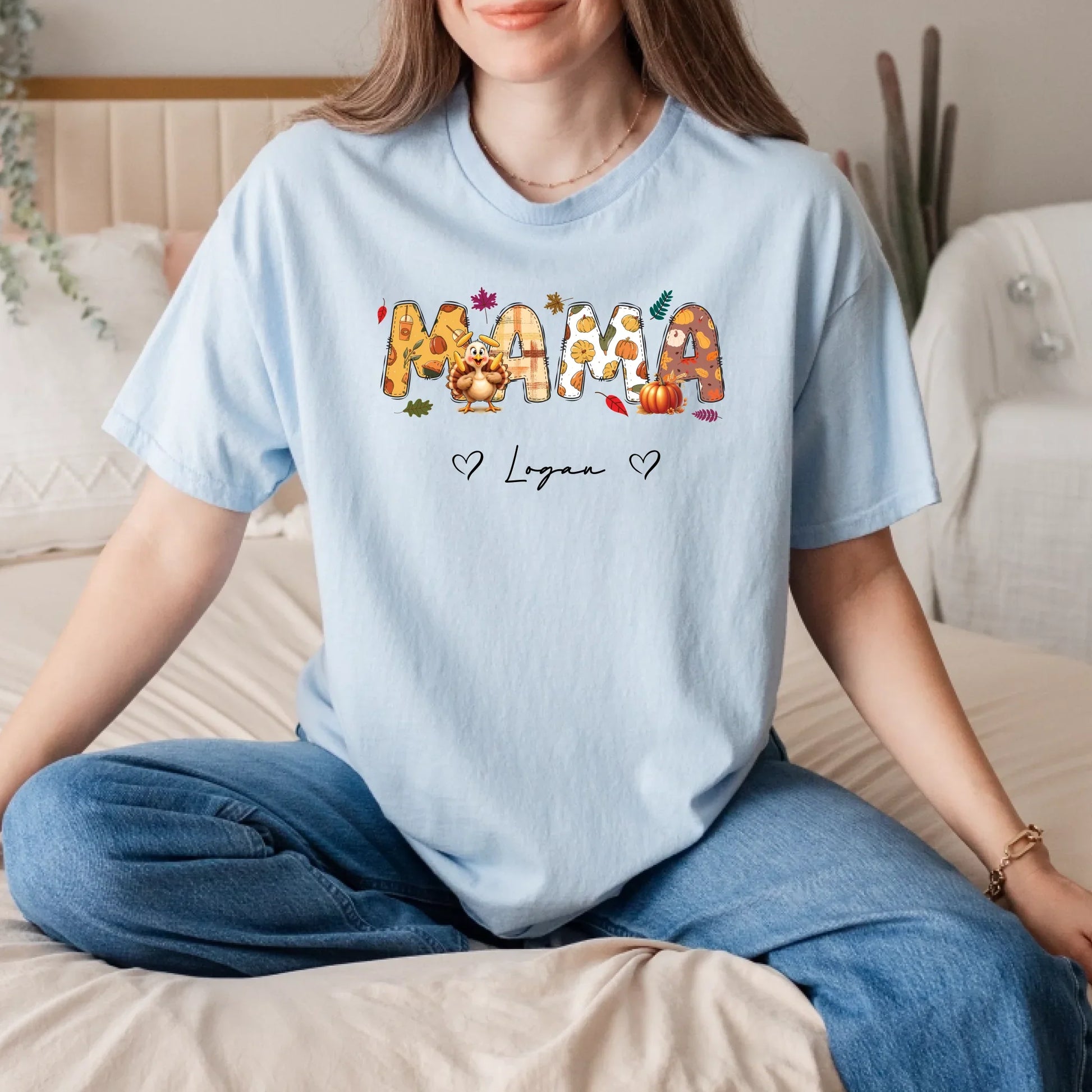 Personalized MAMA Thanksgiving Shirt – Custom Family Names Fall Tee Hoodie, Sweatshirt | InkThreadWorks.com (Image 4)