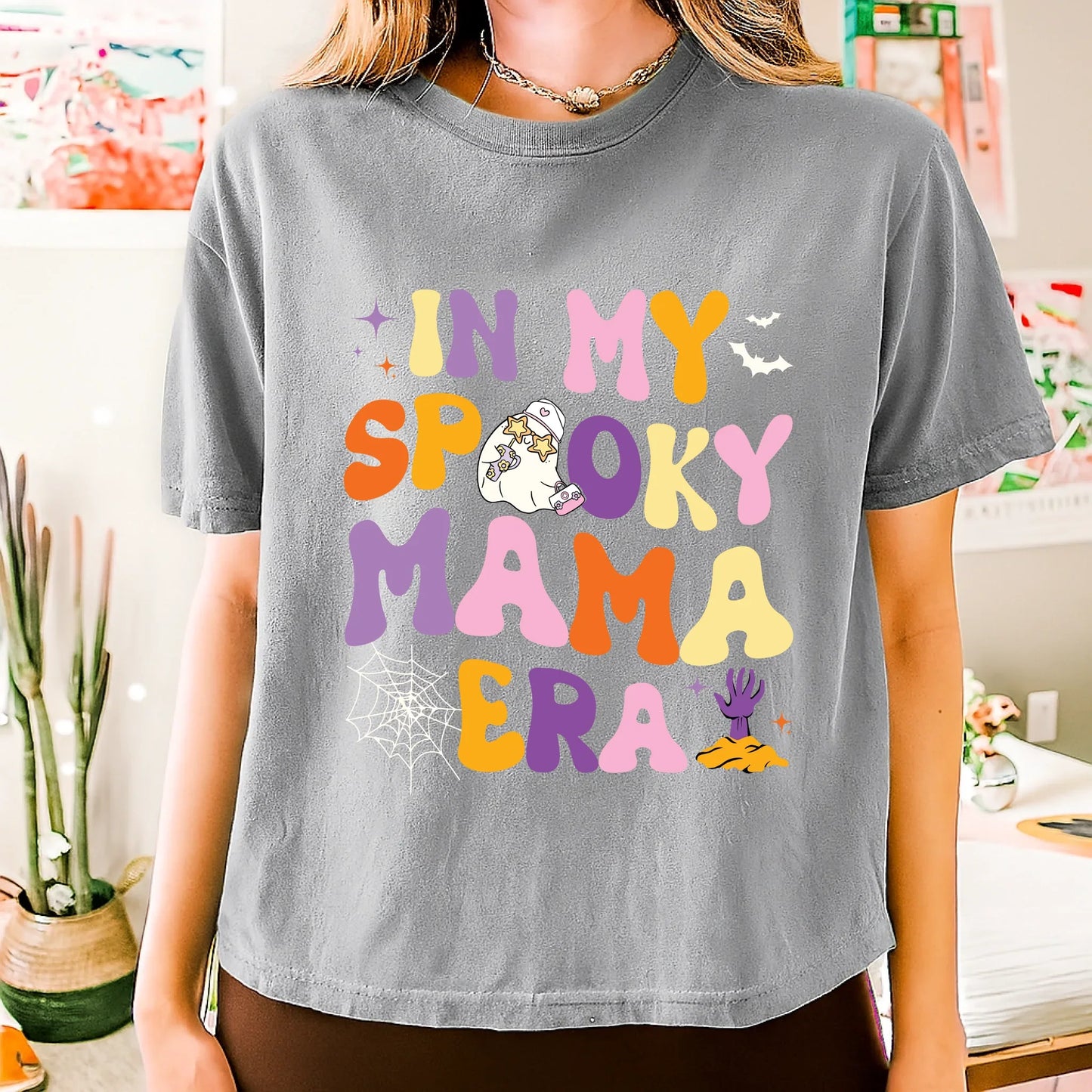 Personalized "In My Spooky Mama Era" Halloween Shirt – Custom Front Artwork Hoodie, Sweatshirt | InkThreadWorks.com (Image 2)