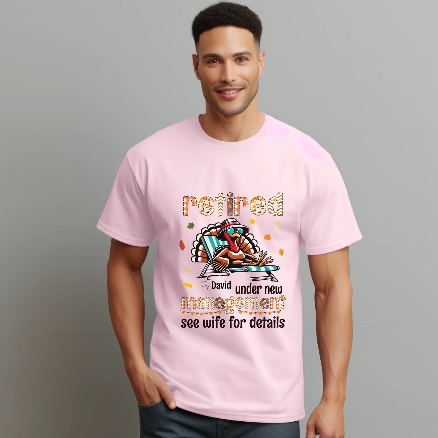 Personalized Thanksgiving Retired Shirt – Under New Management, Custom Name Hoodie, Sweatshirt | InkThreadWorks.com (Image 3)