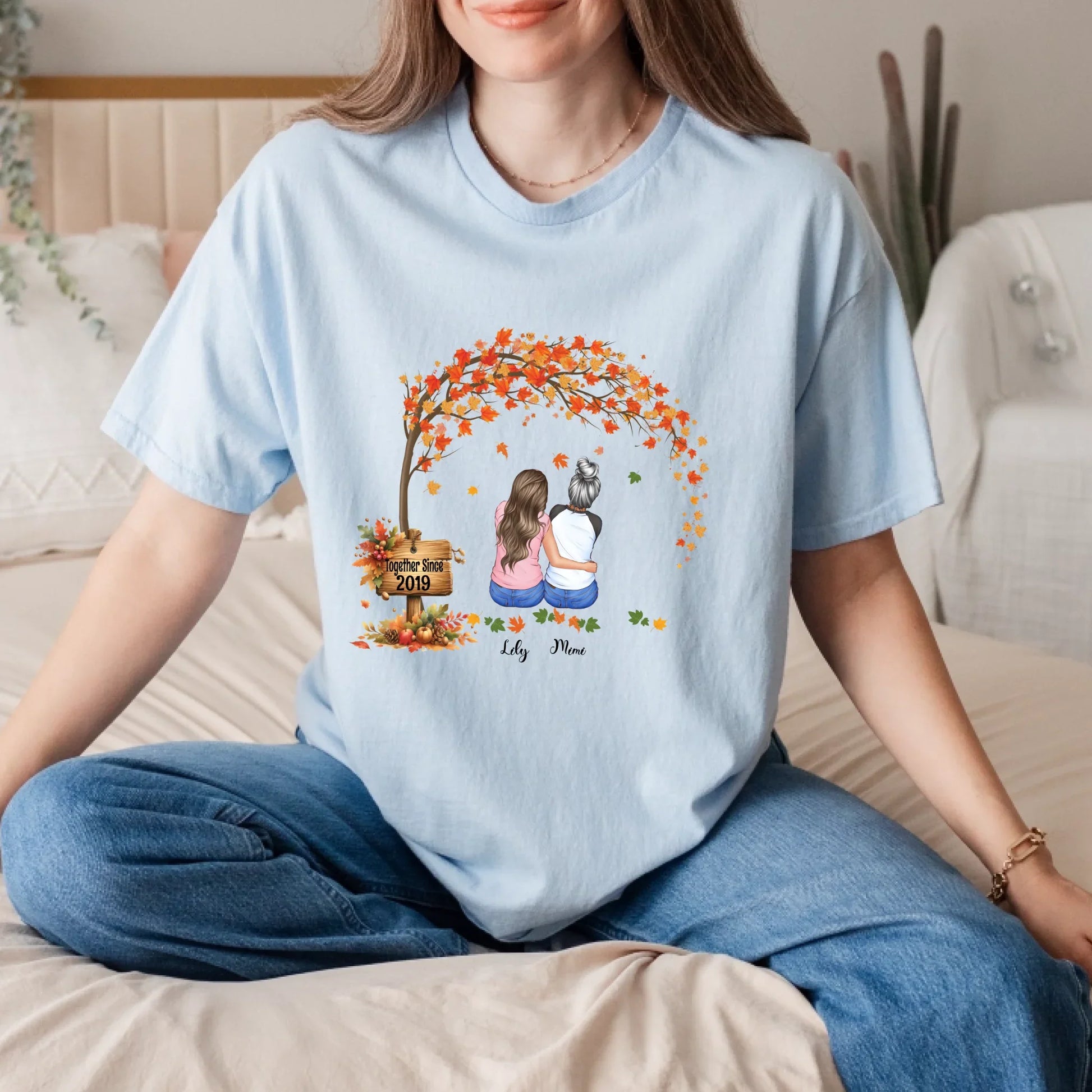 Personalized Thanksgiving Friends Shirt – Together Since [Year] – Custom Names & Characters Tee Hoodie, Sweatshirt (Image 4)