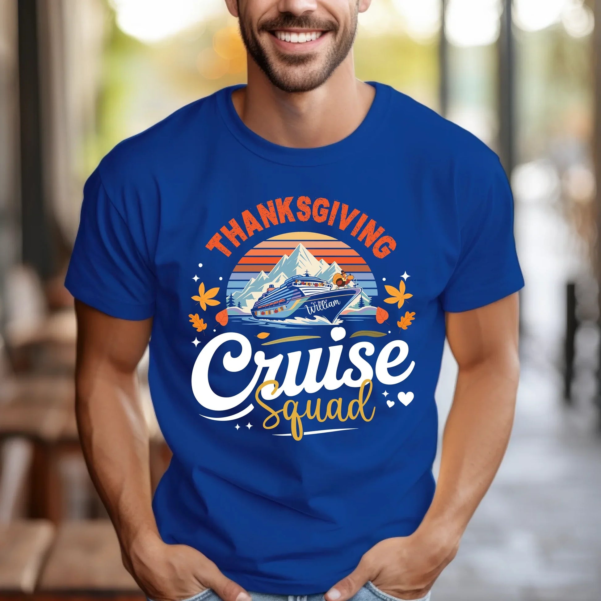 Thanksgiving Cruise Squad Shirt – Personalized Cruise Group T-Shirt with Custom Name Hoodie, Sweatshirt (Image 5)