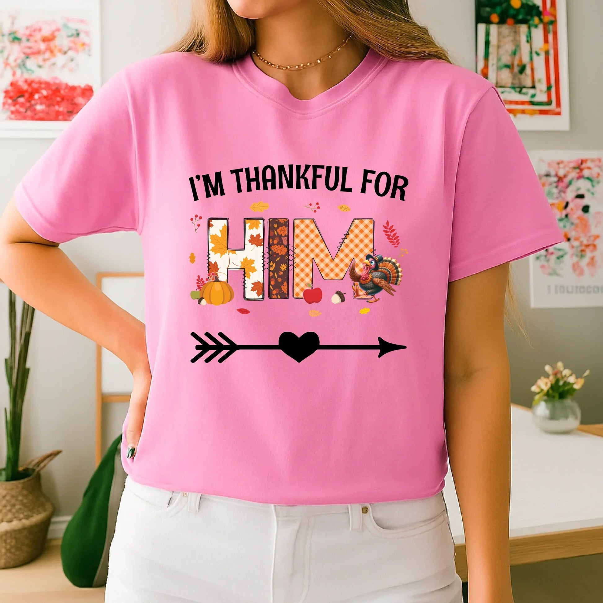 Personalized Couple Shirt – I’m Thankful for Him/Her – Custom Names Hoodie, Sweatshirt | InkThreadWorks.com (Image 5)
