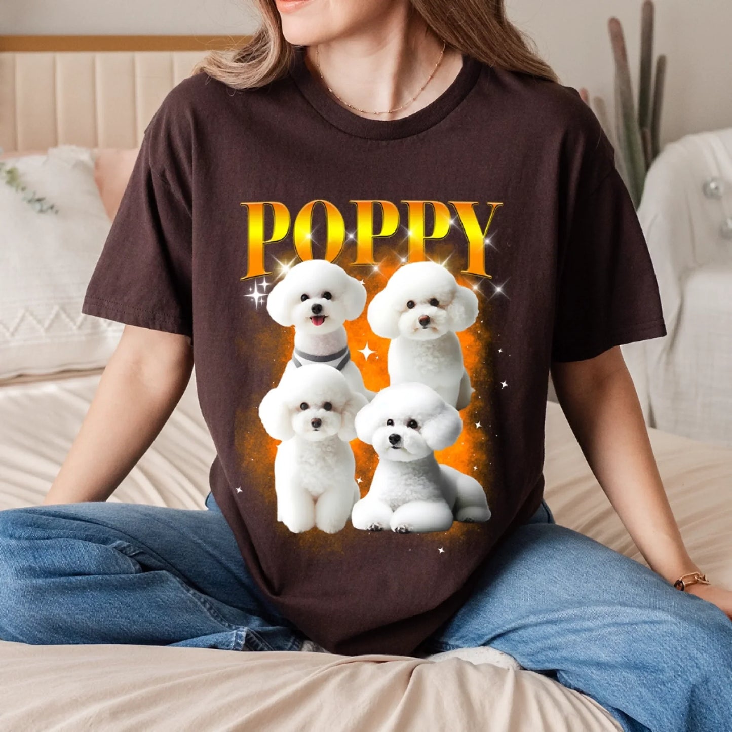Custom Pet Photo & Name T-Shirt – Personalized Dog or Cat Shirt – Thanksgiving Gift for Pet Lovers Hoodie,... (Image 1)