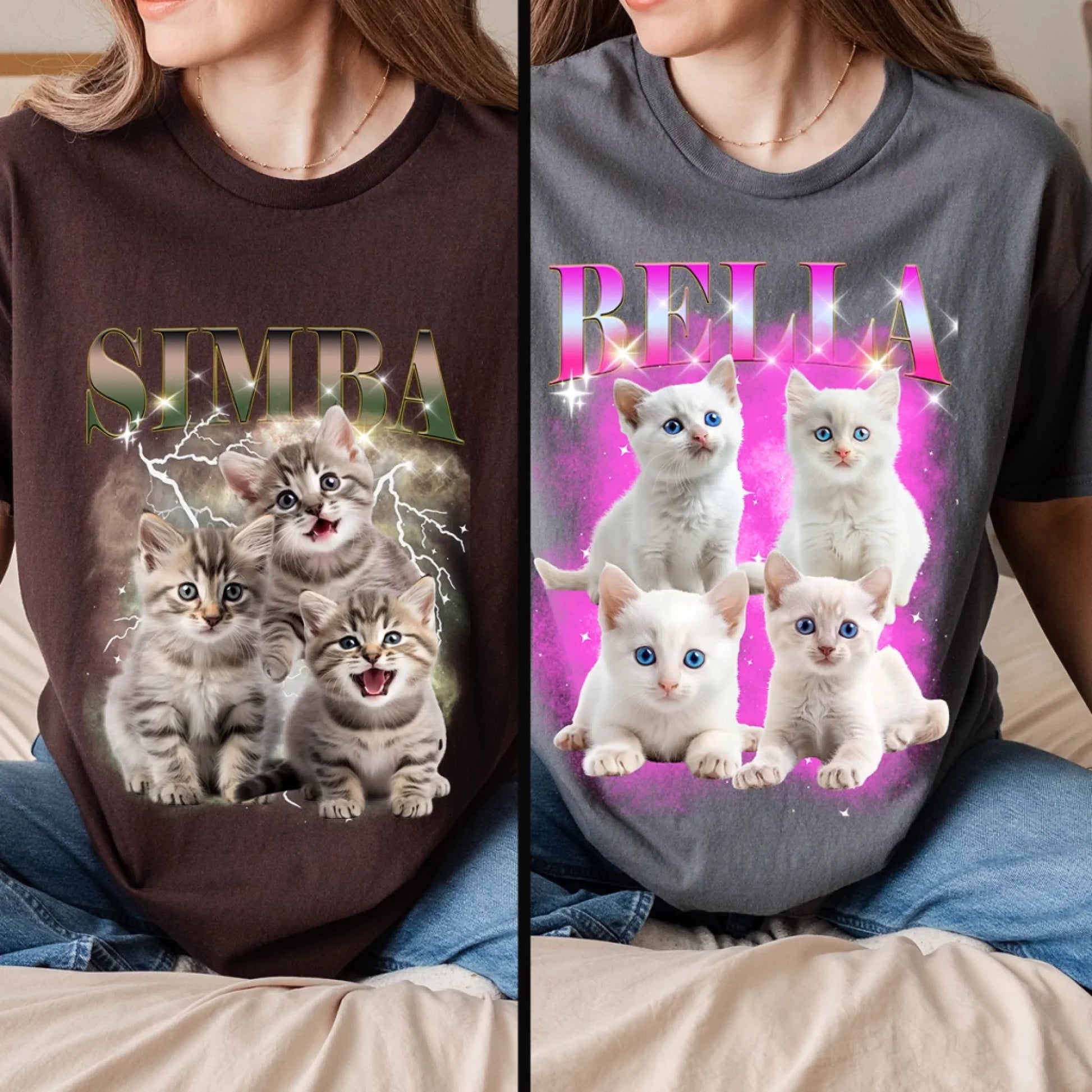 Custom Pet Photo & Name T-Shirt – Personalized Dog or Cat Shirt – Thanksgiving Gift for Pet Lovers Hoodie,... (Image 2)