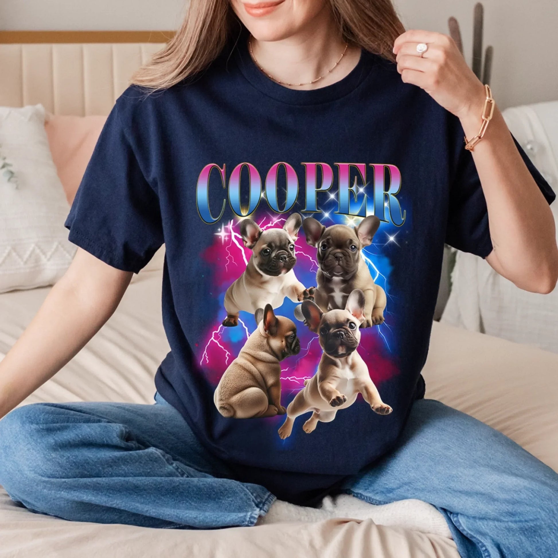 Custom Pet Photo & Name T-Shirt – Personalized Dog or Cat Shirt – Thanksgiving Gift for Pet Lovers Hoodie,... (Image 3)